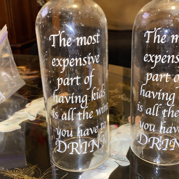 Wine glass “The most expensive part of having kids is all the wine you have to d - Picture 2 of 3